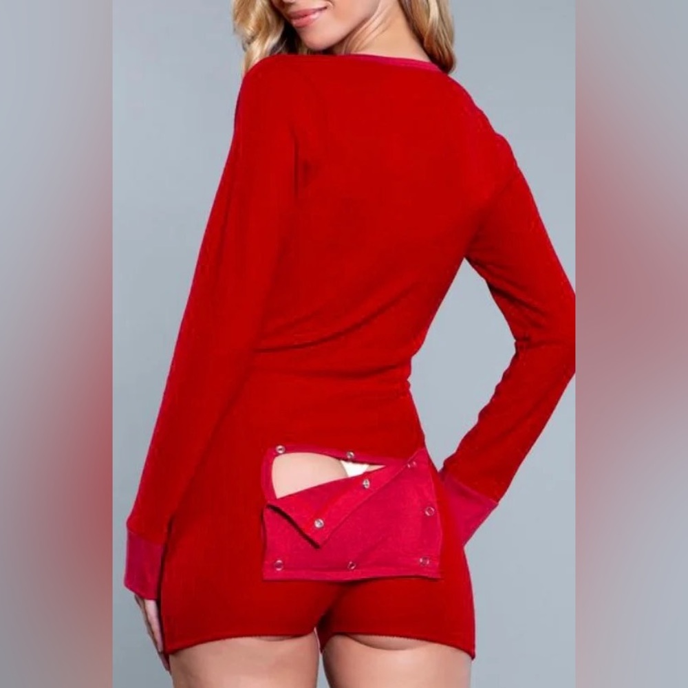 Open Back Sleep Romper - Picture 2 of 3